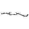6U0253401B VAG Silenciador, parte central