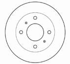 Disco do freio dianteiro 09544710 Brembo