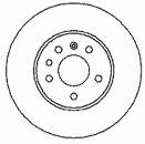 Disco do freio traseiro 08701520 Brembo