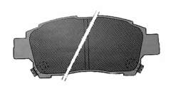 Compre 044650W080 Toyota Sapatas do freio dianteiras de disco