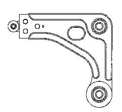 Compre 1058280 Ford Braço oscilante inferior esquerdo de suspensão dianteira