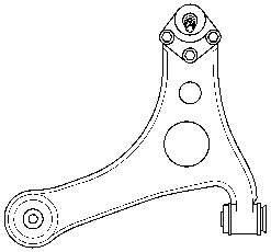 Braço oscilante inferior direito de suspensão dianteira Mercedes A1683300907 preço, a partir de 65,31 USD