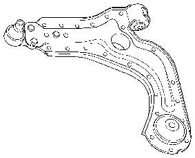 Braço oscilante inferior direito de suspensão dianteira Ford 98FB3042CB preço, a partir de 44,50 USD