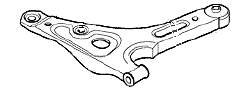 1438318 Ford Braço oscilante inferior esquerdo de suspensão dianteira