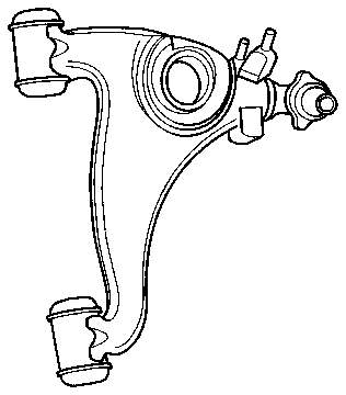 A1403307107 Mercedes Braço oscilante inferior direito de suspensão dianteira