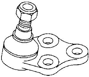 Suporte de esfera inferior direito VAG 6Q0407366 preço, a partir de 13,16 USD