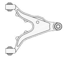Compre 8628496 Volvo Braço oscilante inferior direito de suspensão dianteira