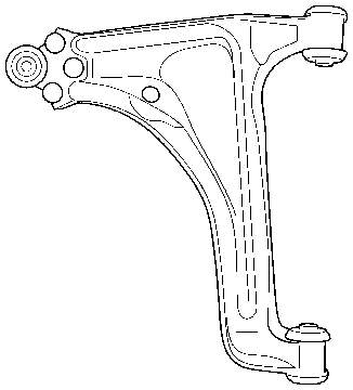 Compre 31405 3RG Braço oscilante inferior esquerdo de suspensão dianteira
