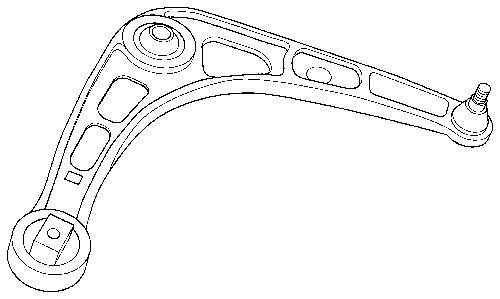 Compre 7700413494 Renault (RVI) Braço oscilante inferior direito de suspensão dianteira