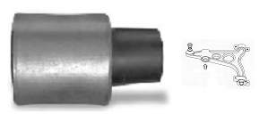 Bloco silencioso dianteiro do braço oscilante inferior Metalcaucho 05555 preço, a partir de 7,93 USD