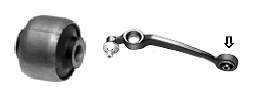 Bloco silencioso dianteiro do braço oscilante inferior VAG 4A0407183D preço, a partir de 6,93 USD