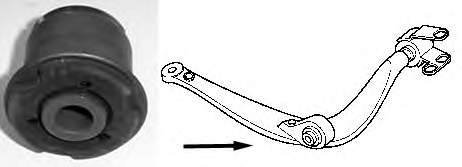 Bloco silencioso dianteiro do braço oscilante inferior Peugeot/Citroen 96083570 preço, a partir de 4,46 USD