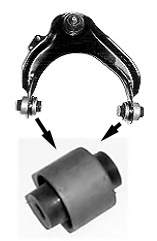 Compre RU418 Japan Parts Bloco silencioso dianteiro do braço oscilante superior