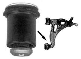 Bloco silencioso dianteiro do braço oscilante inferior Metalcaucho 02175 preço, a partir de 24,44 USD