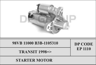 98VB11000B3B Ford Motor de arranco