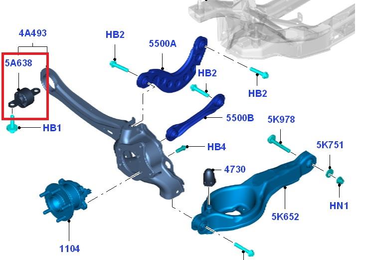 Bloco silencioso dianteiro de braço oscilante traseiro longitudinal Ford 1692849 preço, a partir de 20,95 USD