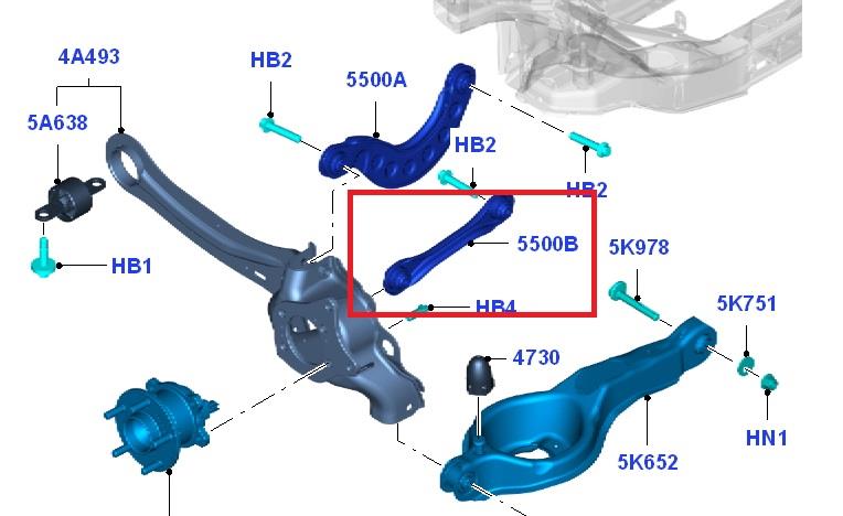 Braço oscilante inferior esquerdo de suspensão traseira/direita Ford 1686587 preço, a partir de 15,77 USD