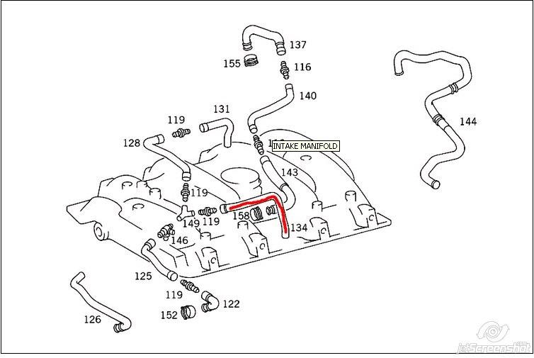 A1190943182 Mercedes Cano derivado de ventilação de cárter (de separador de óleo)