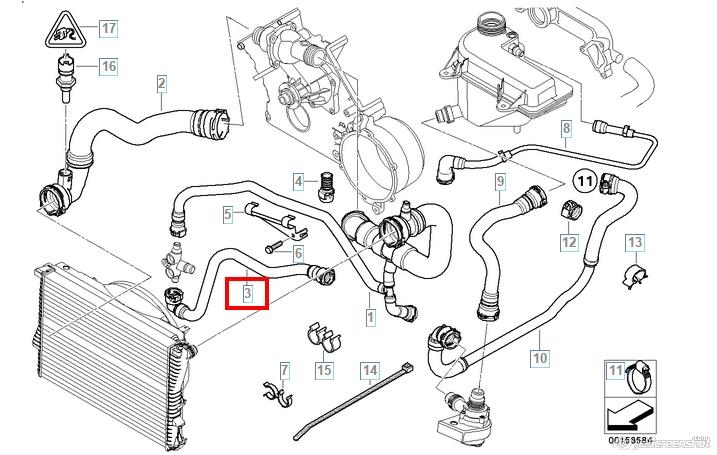 Compre 98557 Metalcaucho Mangueira (cano derivado) do sistema de esfriamento