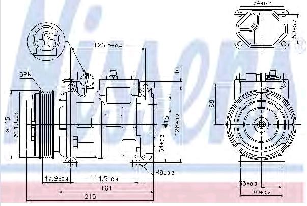 Compressor de aparelho de ar condicionado Nissens 89093