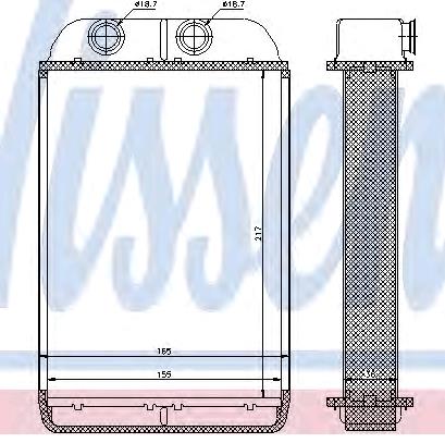 70232 Nissens Radiador de forno (de aquecedor)