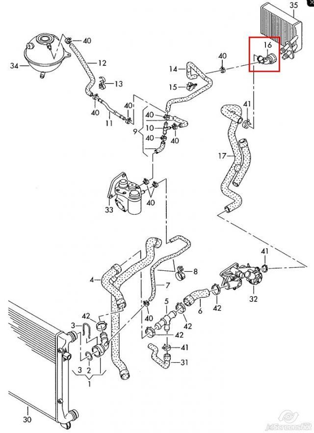 Compre 1C0122291A VAG Flange do sistema de esfriamento (união em T)