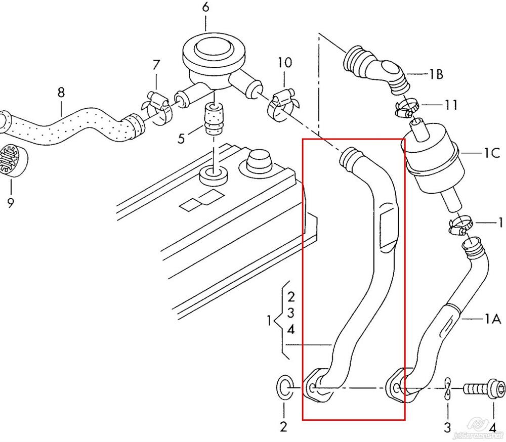 Cano derivado de ventilação de cárter (de separador de óleo) Hans Pries (Topran) 108737756 preço, a partir de 16,29 USD