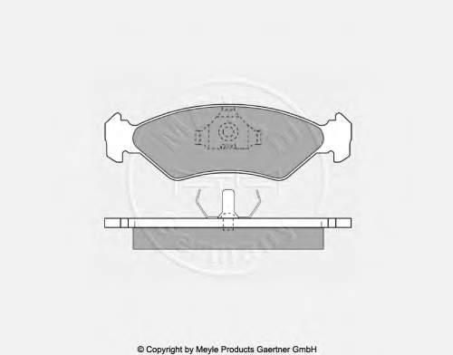 Sapatas do freio dianteiras de disco Ford 1465126 preço, a partir de 39,64 USD
