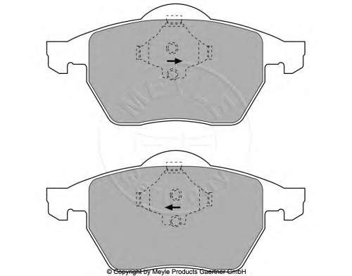 Sapatas do freio dianteiras de disco VAG 8D0698151C preço, a partir de 42,92 USD