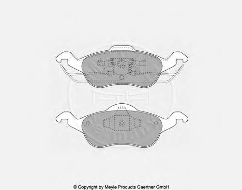 Sapatas do freio dianteiras de disco Ford 1425406 preço, a partir de 25,30 USD