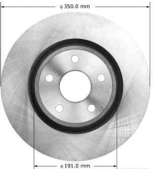 68035012AC Chrysler Disco do freio dianteiro