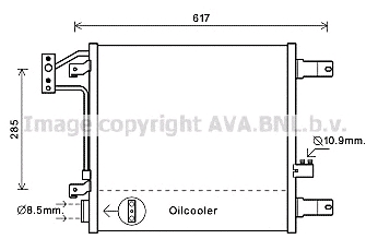Radiador de aparelho de ar condicionado NRF 350565