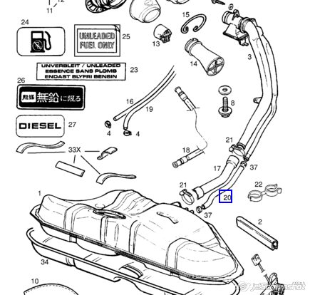 Tubo de ventilação do tanque de combustível Metalcaucho 98635 preço, a partir de 6,95 USD