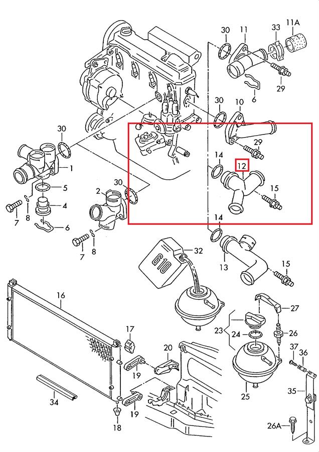 03603 Metalcaucho Flange do sistema de esfriamento (união em T)