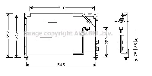 94013 Nissens Radiador de aparelho de ar condicionado