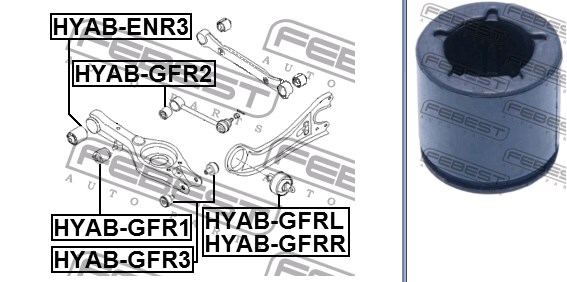 Bloco silencioso traseiro de braço oscilante transversal Hyundai/Kia 554993S000 preço, a partir de 13,63 USD