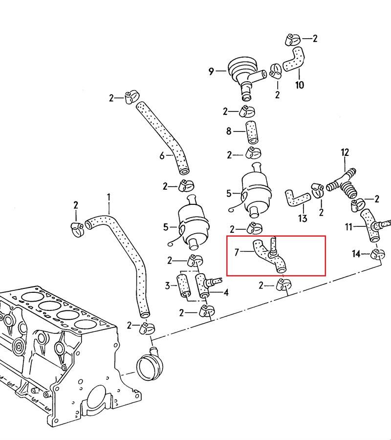 030103493P VAG Cano derivado de ventilação de cárter (de separador de óleo)
