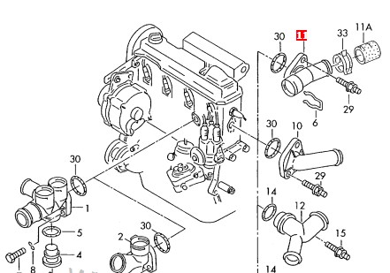 T404755 STC Flange do sistema de esfriamento (união em T)