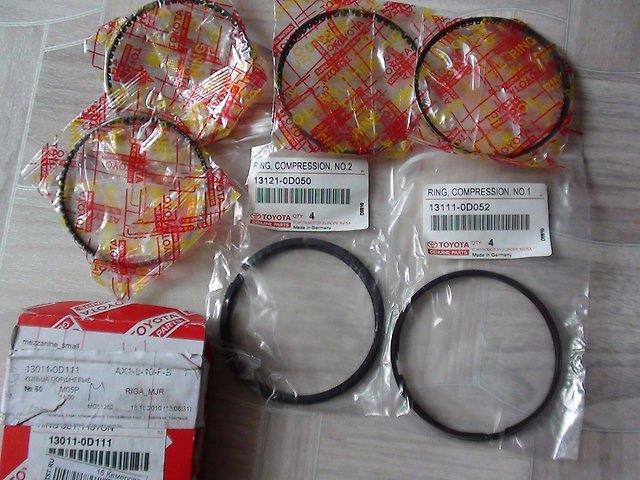 130110D111 Toyota Kit de anéis de pistão de motor, STD.