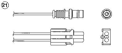 A0095424117 Mercedes Sonda lambda, sensor de oxigênio