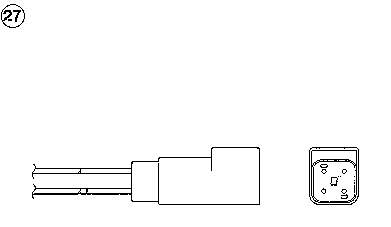 239 NGK Sonda lambda, sensor de oxigênio até o catalisador