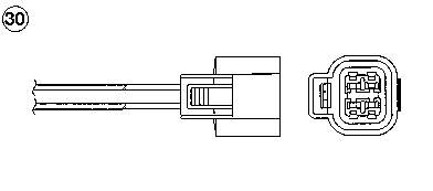 MD300080 Mitsubishi Sonda lambda, sensor de oxigênio