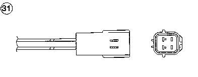 0146 NGK Sonda lambda, sensor de oxigênio até o catalisador