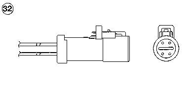 90043 NTK Sonda lambda, sensor de oxigênio