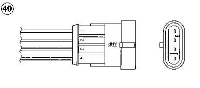 258006375 Fiat/Alfa/Lancia Sonda lambda, sensor de oxigênio até o catalisador