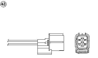 0137 NGK Sonda lambda, sensor de oxigênio até o catalisador