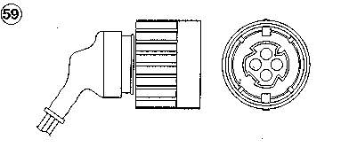 252 NGK Sonda lambda, sensor de oxigênio