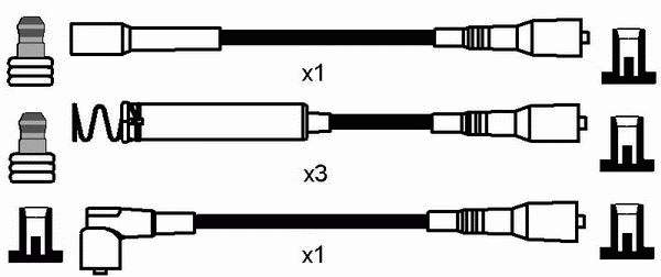 CLS220 Champion Fios de alta voltagem, kit