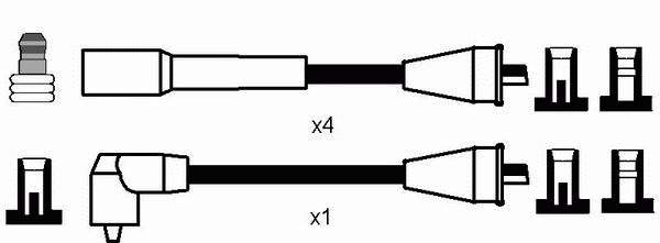346609 VALEO Fios de alta voltagem, kit