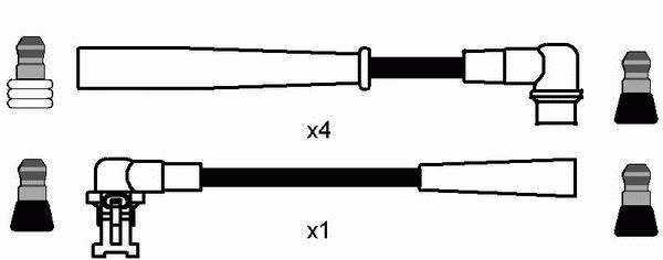 Compre 7368 NGK Fios de alta voltagem, kit